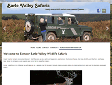 Tablet Screenshot of exmoorwildlifesafaris.com